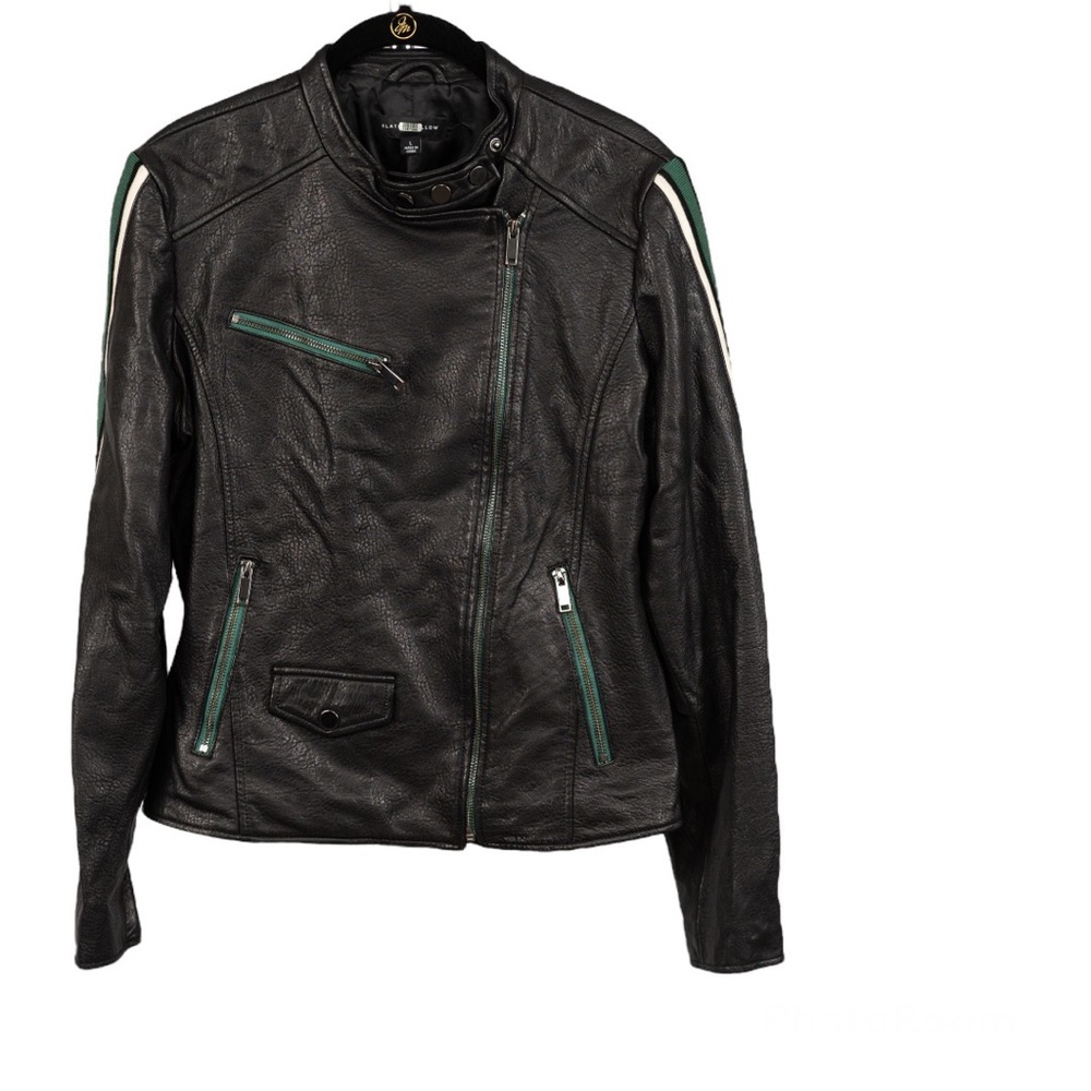 Slate & Willow moto leather Jacket size L
